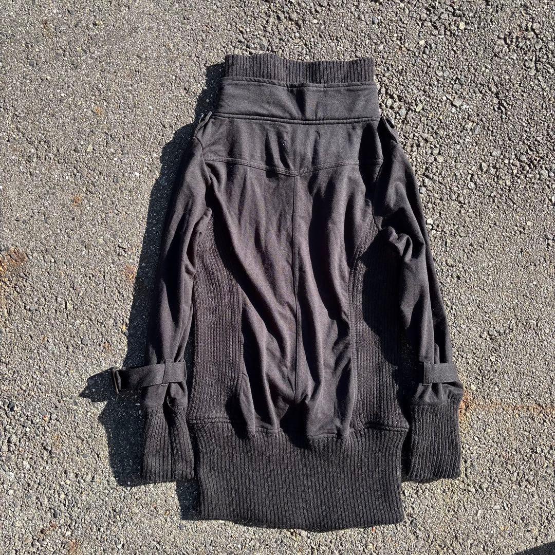 00s archive ギミック　ダブルジップニット　Y2K ダークウェア