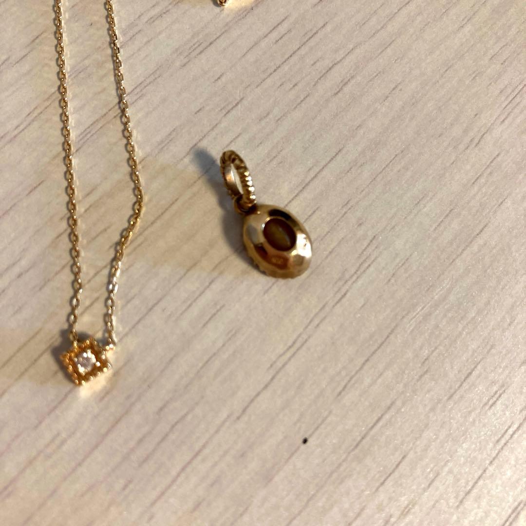 ete 10k ネックレス、ブレスレット、チャーム3点セット