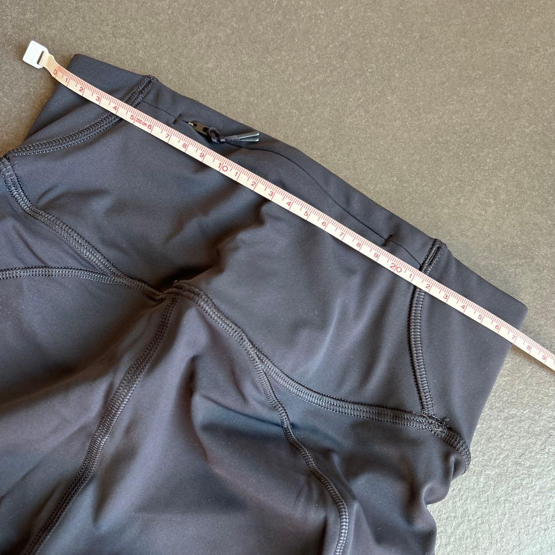 Lululemon ダークグレー レギンス ポケット付き　ヨガウエア