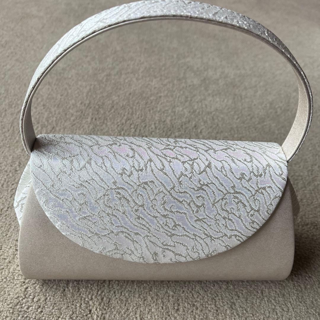 結婚式　 留袖　ローブデコルテ　バッグ　シルバー　草履L セット　※箱付き