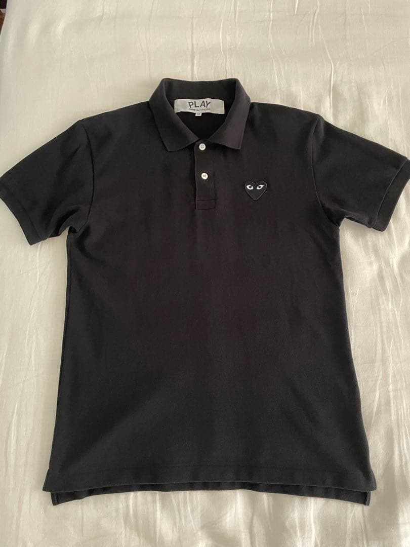 【美品】 PLAY COMME des GARÇONS ポロシャツ 黒 M