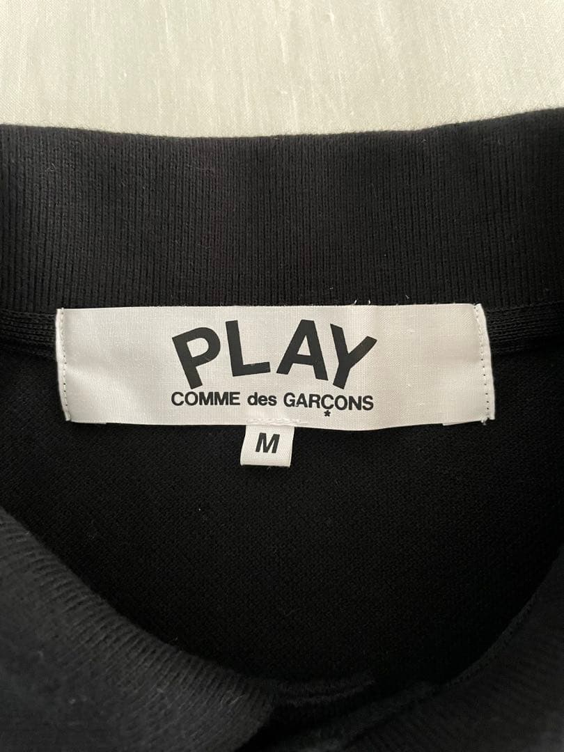 【美品】 PLAY COMME des GARÇONS ポロシャツ 黒 M