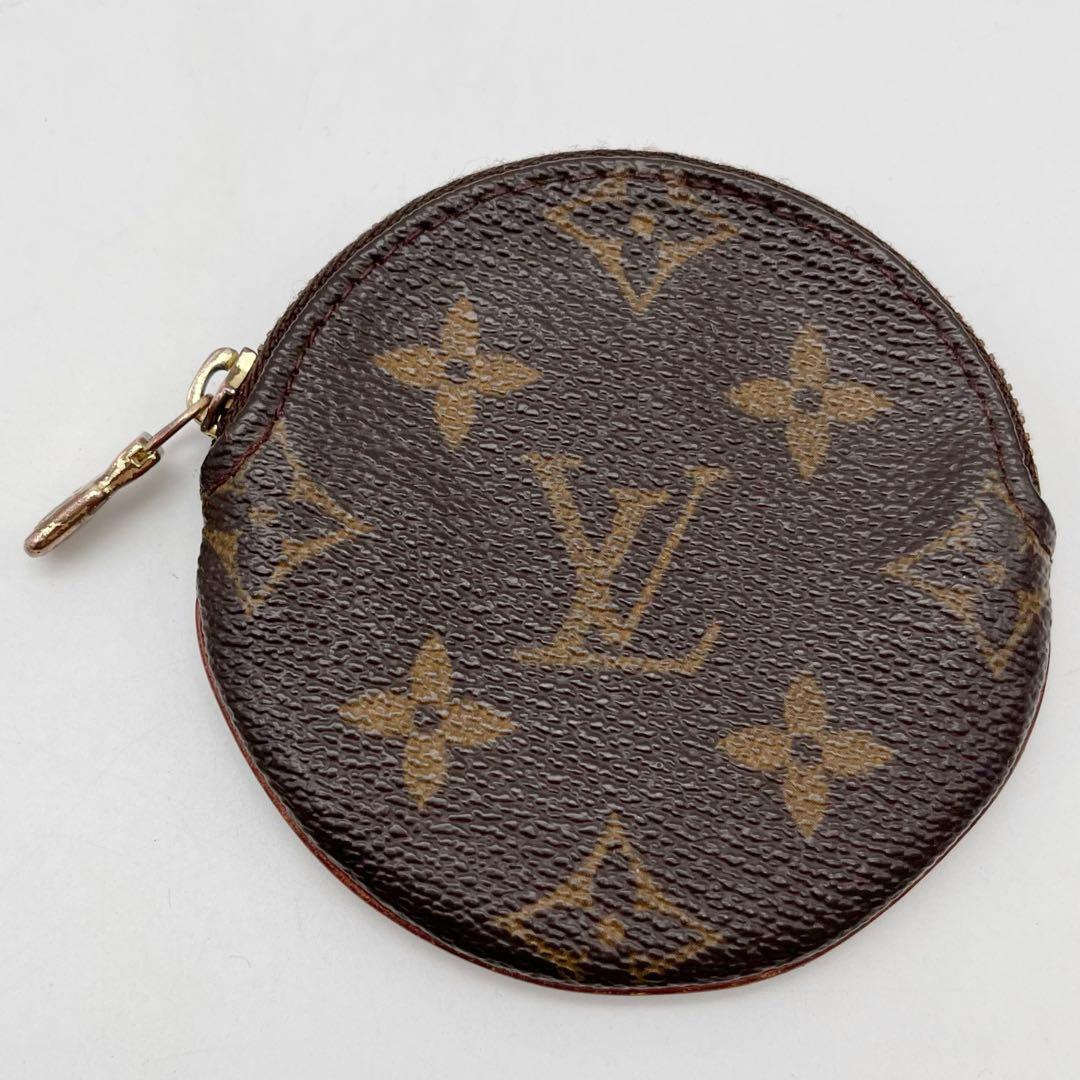 ルイヴィトン　ポルトモネ・ロン ケース モノグラム ブラウン ラウンド 丸