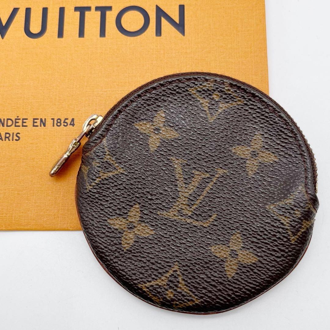 ルイヴィトン　ポルトモネ・ロン ケース モノグラム ブラウン ラウンド 丸