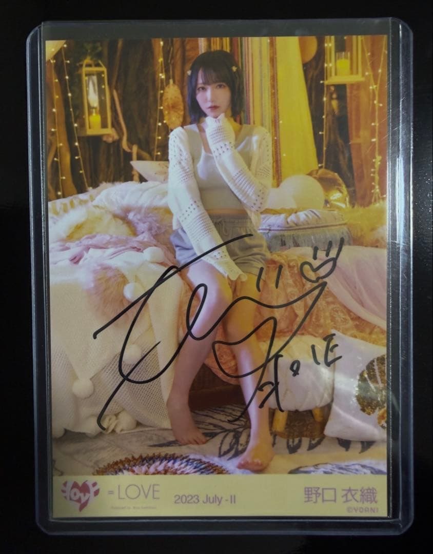 野口衣織 直筆 生写真 ヒキ ナツマトペ