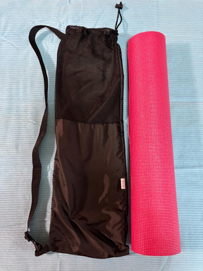 ピンク ヨガマット シート 収納バッグ付き