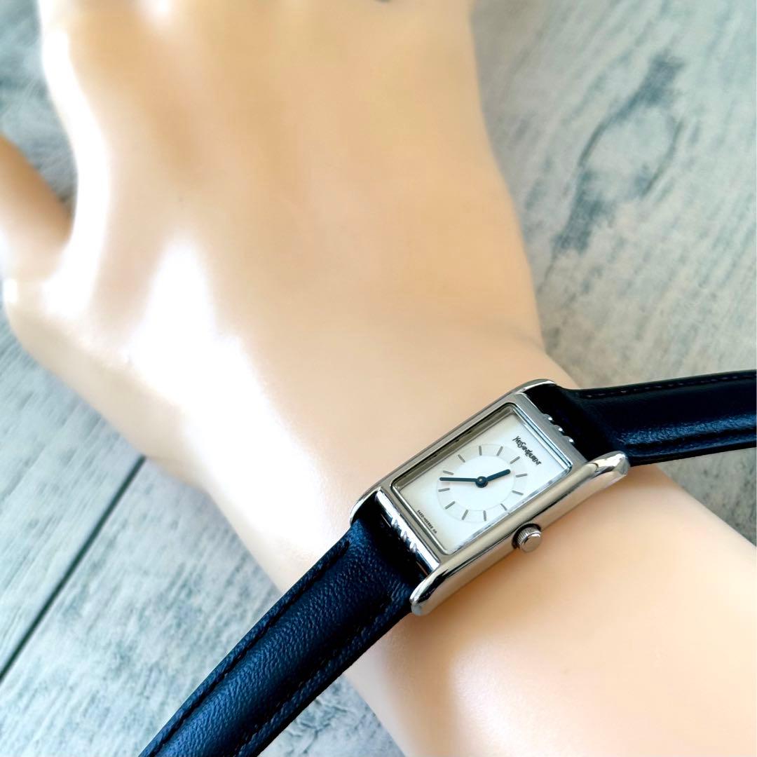 【希少】Yves Saint Laurent 腕時計 スクエア レディース SS