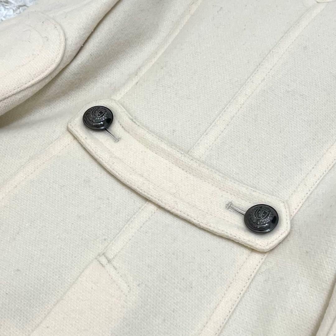 バーバリーブルーレーベル Pコート ピーコート ノバチェック ウール 38