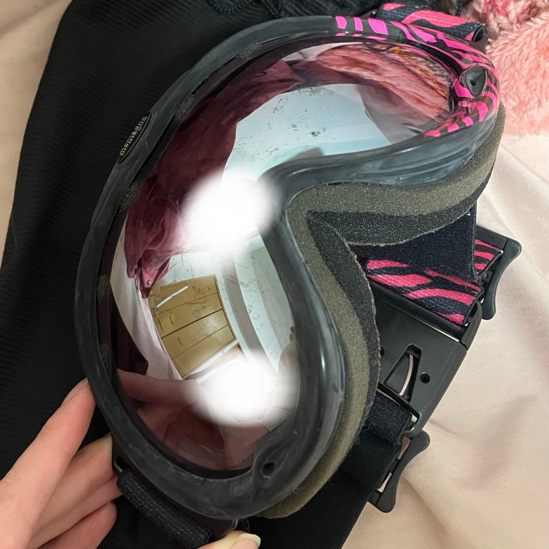 スノボウェアセット ピンク レディース 女性用 ゴーグル 手袋 6点セット