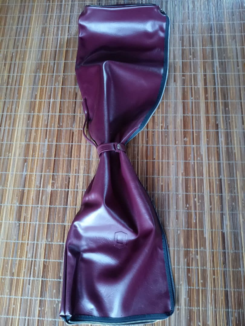 三味線本体 白とオレンジ ケース付き