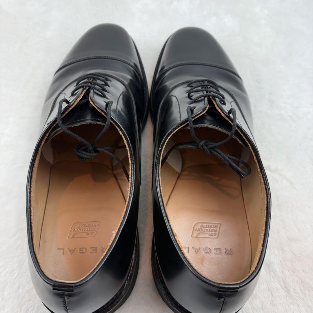 REGAL　リーガル　ストレートチップ　27㎝　黒　エアーローテーションシステム