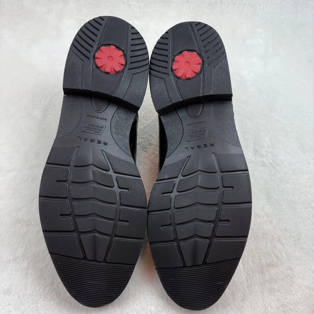 REGAL　リーガル　ストレートチップ　27㎝　黒　エアーローテーションシステム