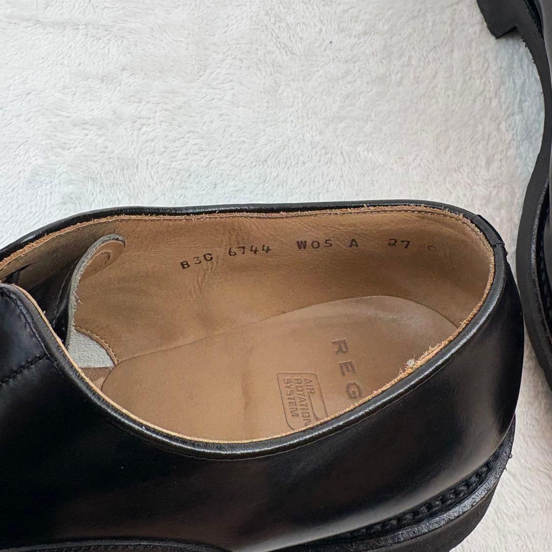 REGAL　リーガル　ストレートチップ　27㎝　黒　エアーローテーションシステム