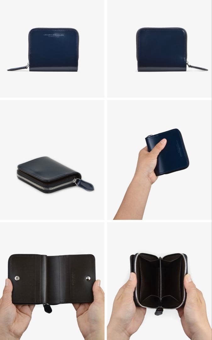 THE WARMTHCRAFTS MANUFACTURE 二つ折り財布　ブルー