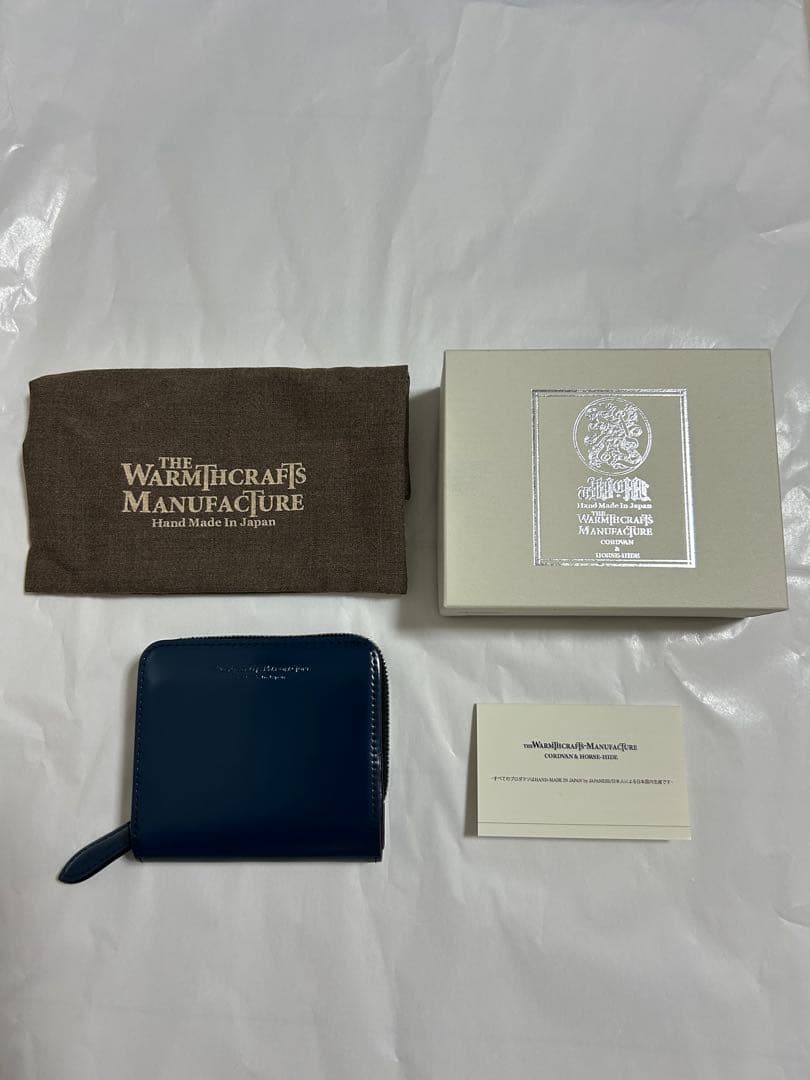 THE WARMTHCRAFTS MANUFACTURE 二つ折り財布　ブルー
