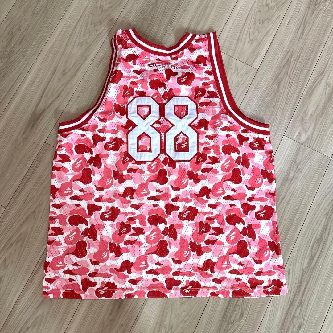 値下げ‼️A BATHING APE エイプ　ピンク　タンクトップ　迷彩