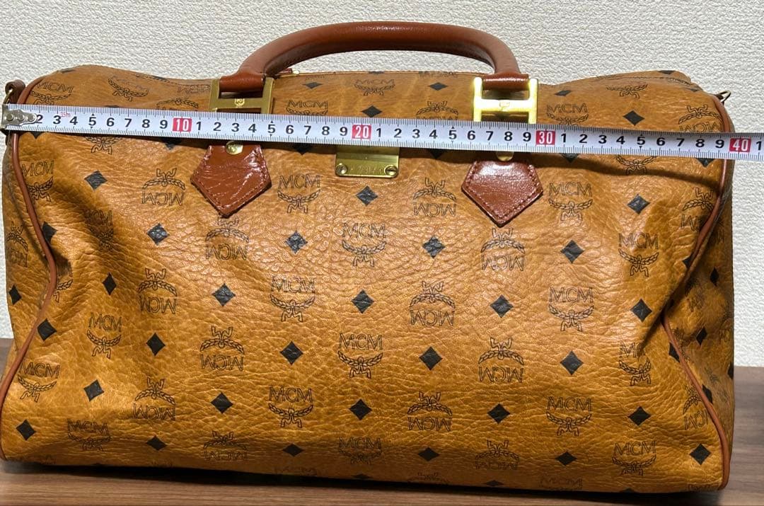 MCM ヴィセトス　レザー　ミニボストンバッグ　美品