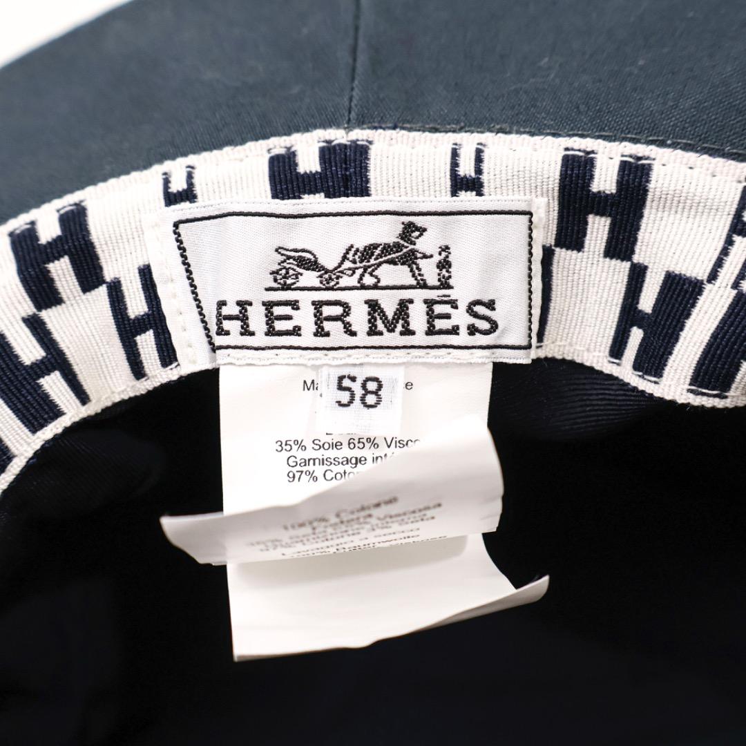 H1900M◾️エルメス　バケットハット　紐付き