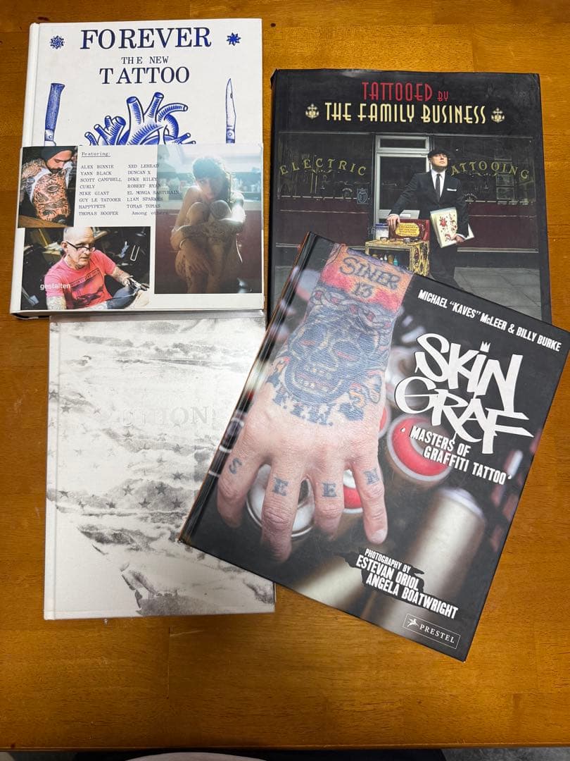 【タトゥーコレクター向け】タトゥー＆グラフィティ 洋書4冊セット