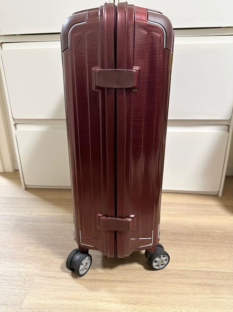 ■稀少■廃盤色 S レッド サムソナイト ライトボックス スーツケース 超軽量