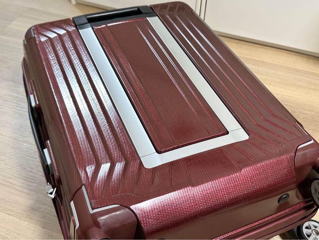 ■稀少■廃盤色 S レッド サムソナイト ライトボックス スーツケース 超軽量