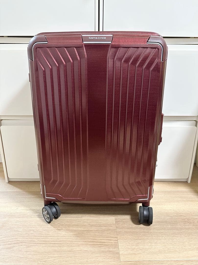 ■稀少■廃盤色 S レッド サムソナイト ライトボックス スーツケース 超軽量