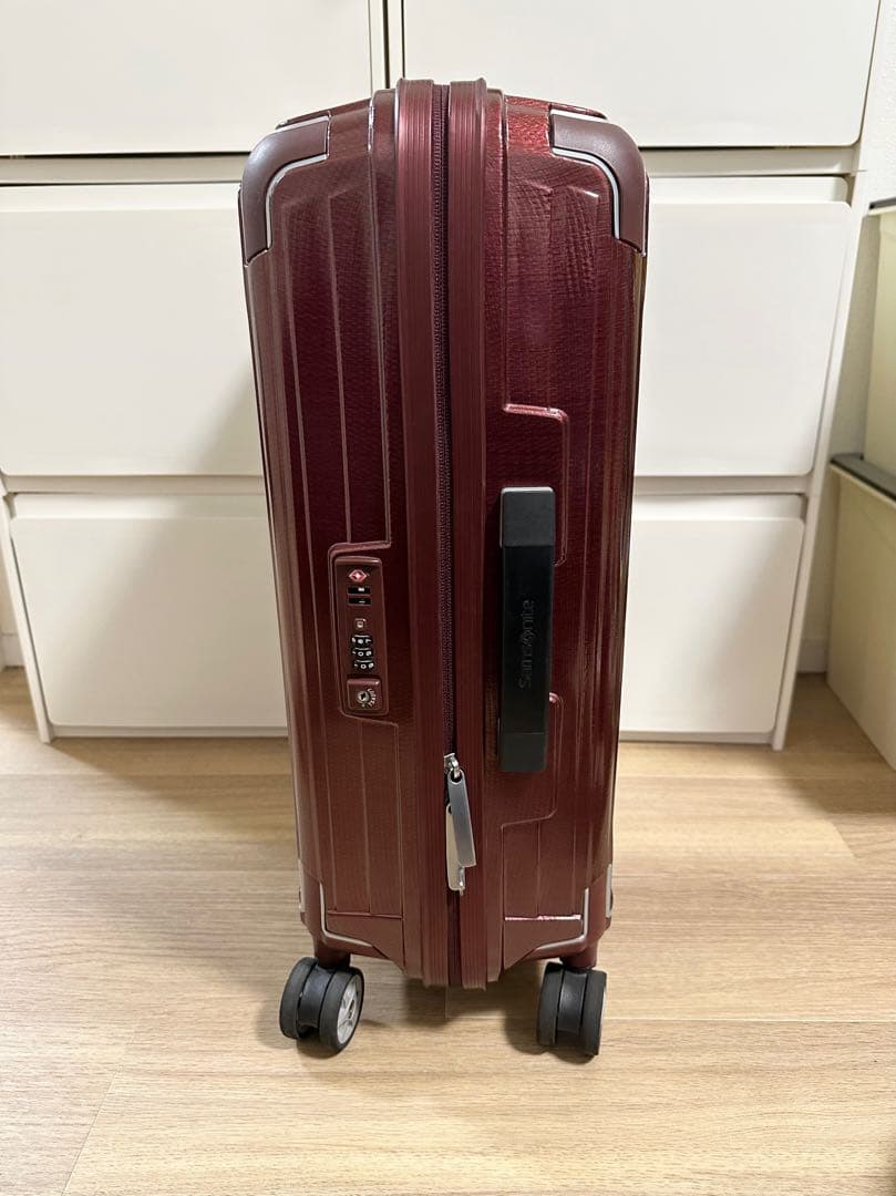■稀少■廃盤色 S レッド サムソナイト ライトボックス スーツケース 超軽量
