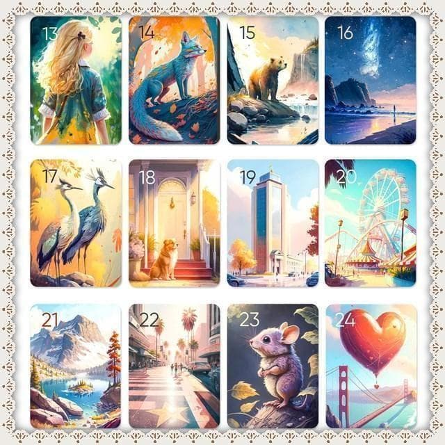 数量限定の希少インディーズデッキ✨カリフォルニアを描いたルノルマンカード