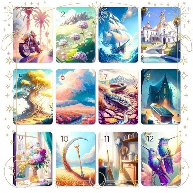 数量限定の希少インディーズデッキ✨カリフォルニアを描いたルノルマンカード