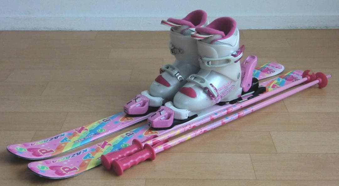 ■■11月限定■送料無料■KAZAMA子供用スキーセット96/20■WAX済■■