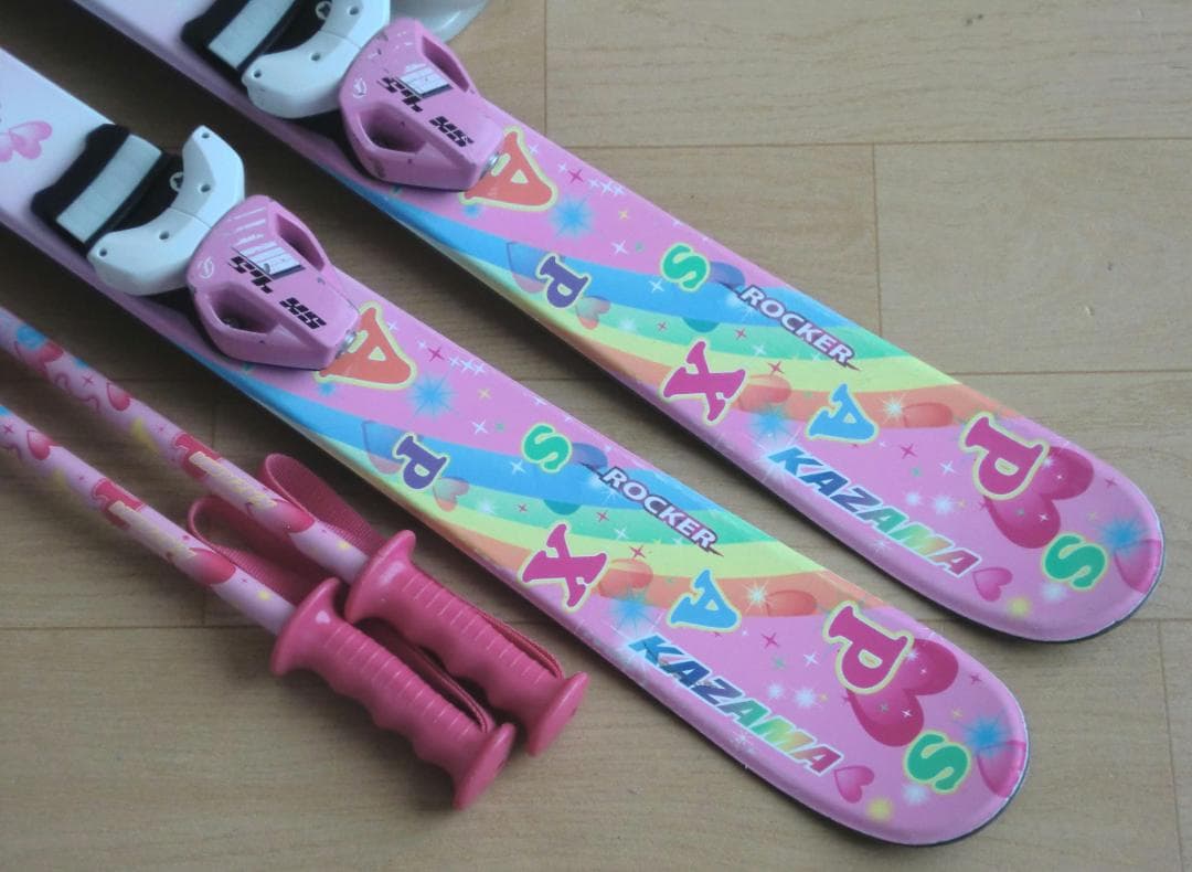 ■■11月限定■送料無料■KAZAMA子供用スキーセット96/20■WAX済■■