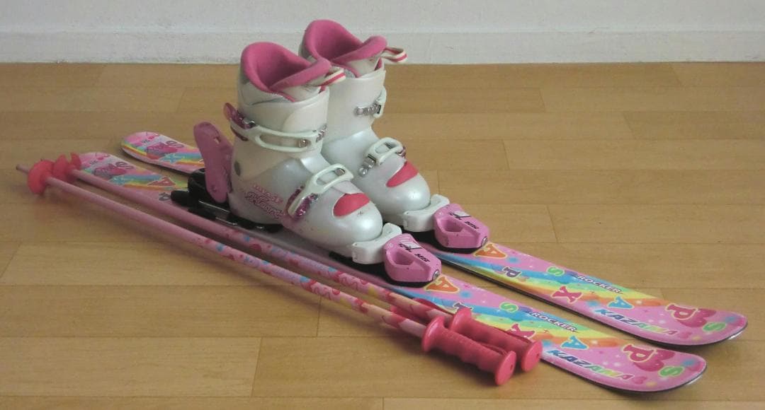 ■■11月限定■送料無料■KAZAMA子供用スキーセット96/20■WAX済■■