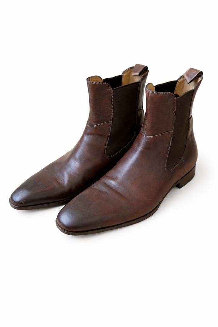 サントーニ メンズ レザーブーツ