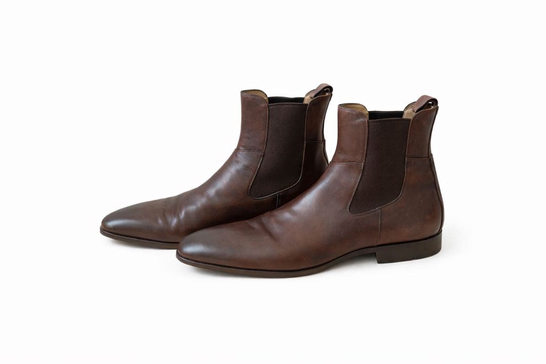 サントーニ メンズ レザーブーツ