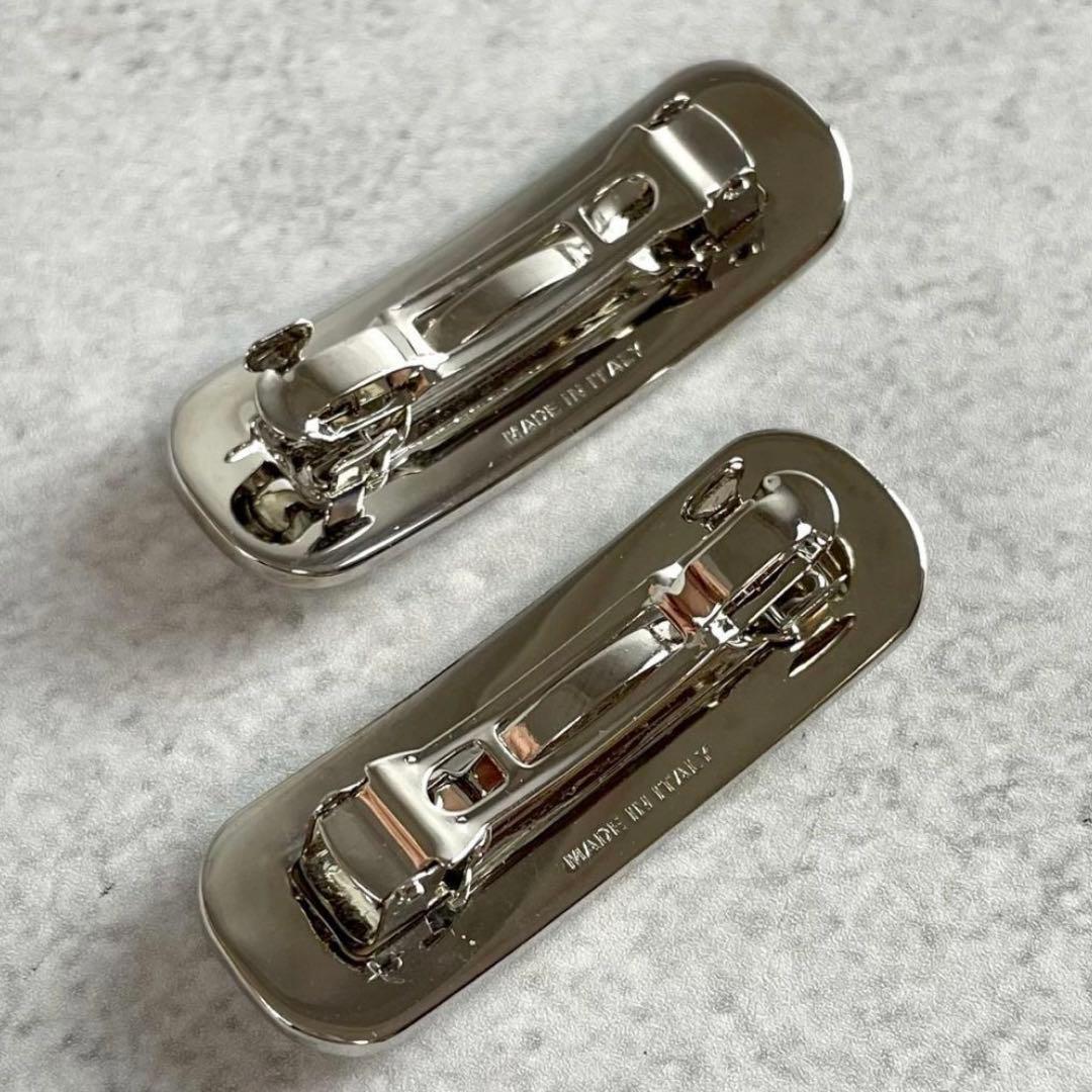 未使用・箱付　MIUMIU　ミュウミュウ　ロゴ　パール　ヘアクリップ　バレッタ