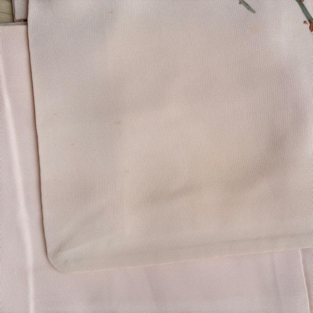 訪問着　フルセット　着物　正絹　手描き　難あり　練習用　梅枝　落款　J1