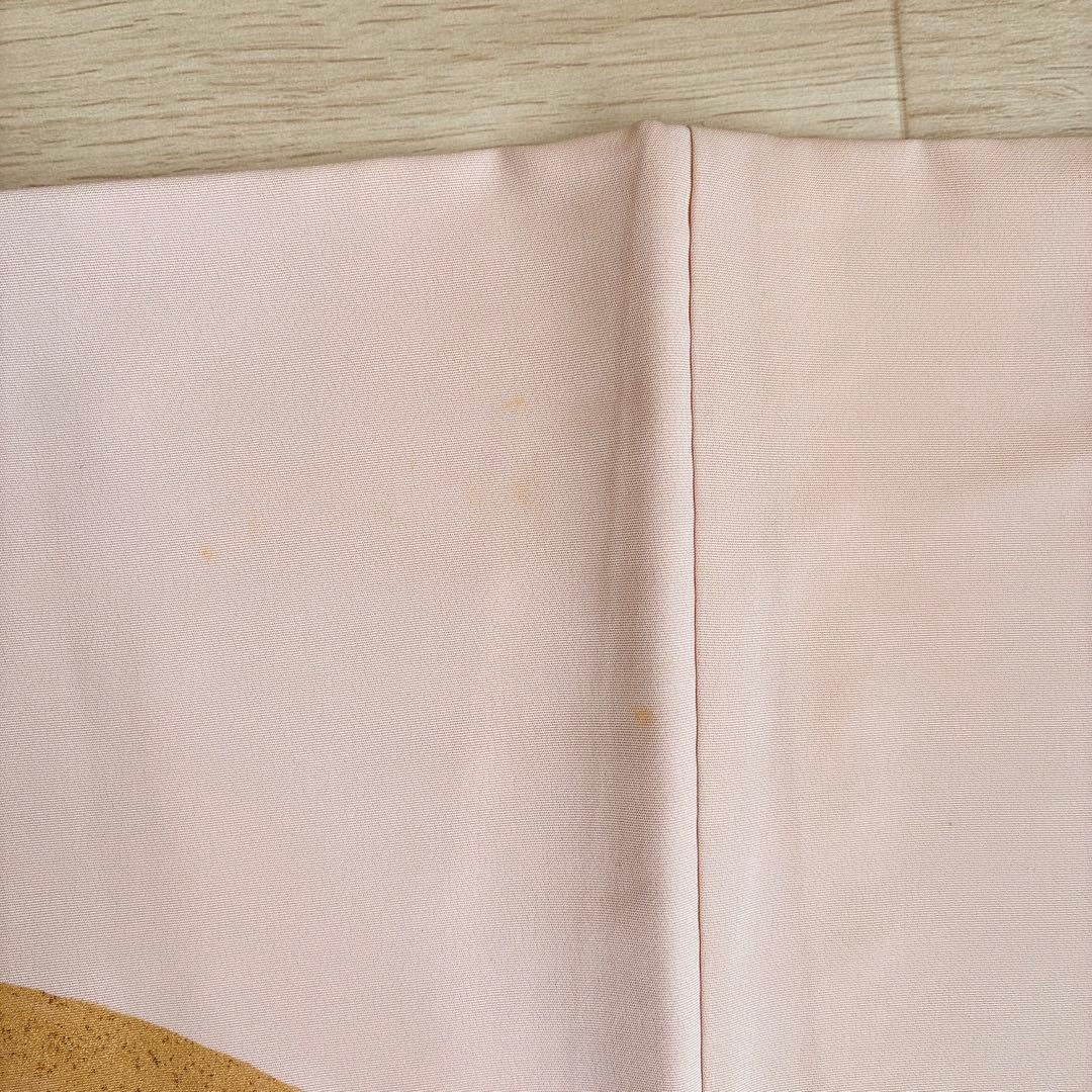 訪問着　フルセット　着物　正絹　手描き　難あり　練習用　梅枝　落款　J1