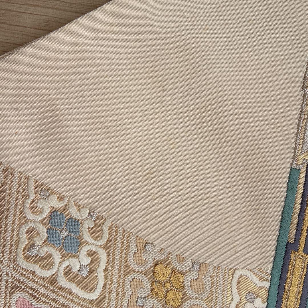 訪問着　フルセット　着物　正絹　手描き　難あり　練習用　梅枝　落款　J1