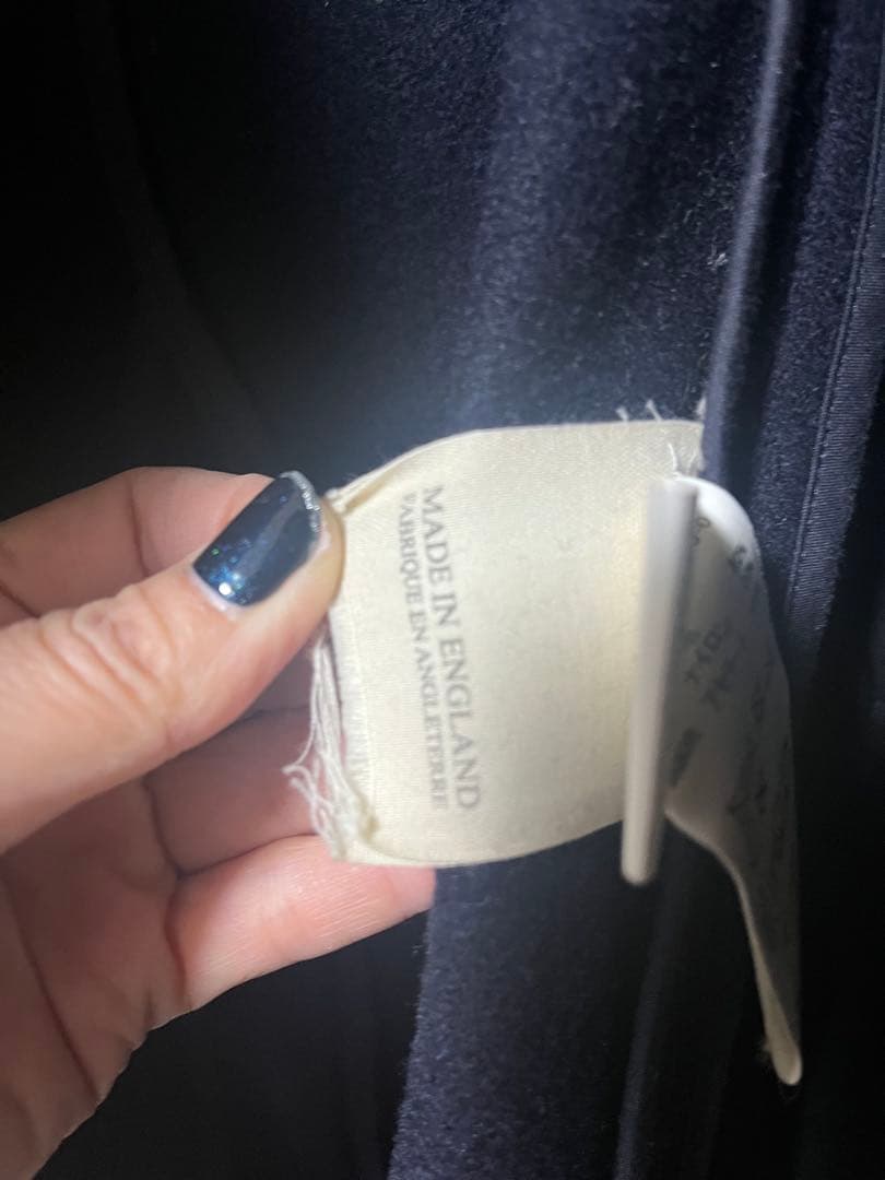 の*マ様 TICCA ネイビー ダブルブレストコート