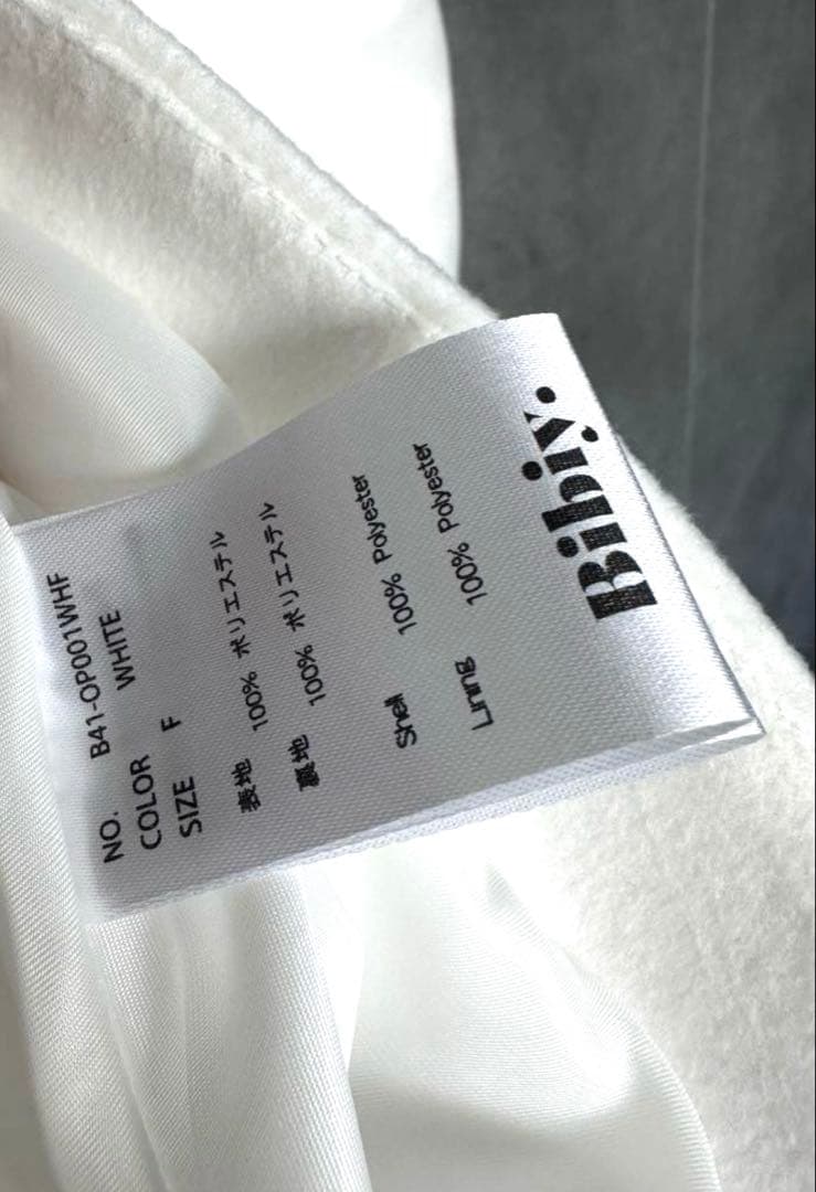 新品ビビィ　Bibiy　DORIAN JACKET DRESS　F　ホワイト