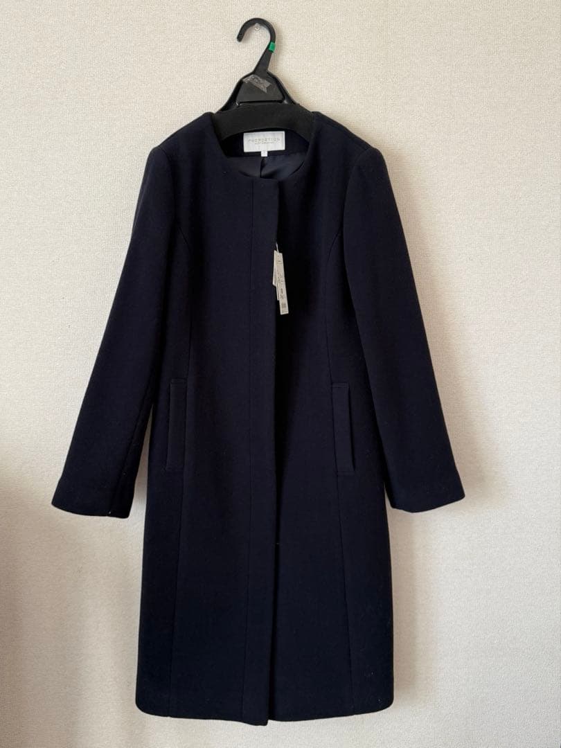 プロポーション ボディ ドレッシング 4WAYファーストール付きノーカラーコート