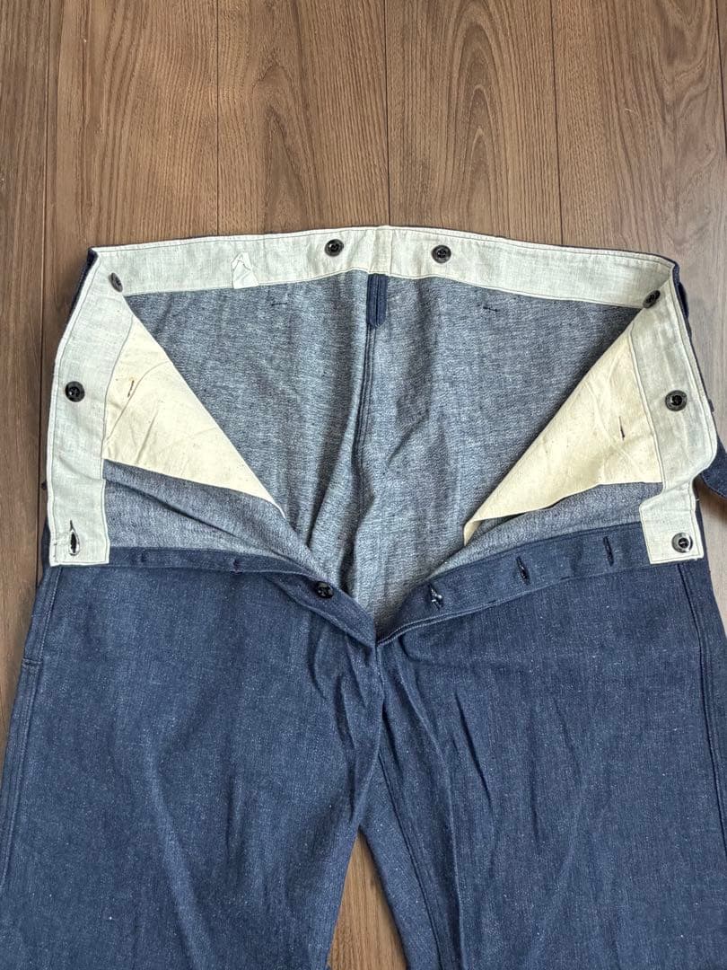 ヴィンテージ デニムワークパンツ フレンチヴィンテージ 40s 50s