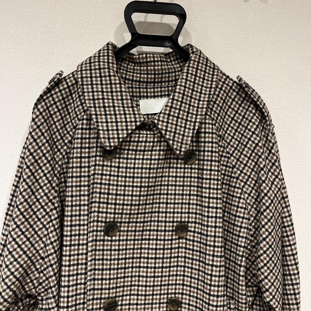 will fully チェック柄ロングコート