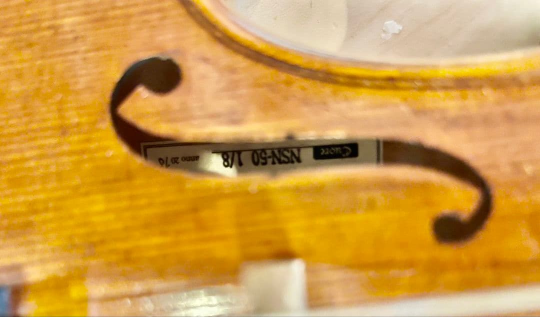 【1/8】Nicolo Santi NSN-50／2016年｜分数バイオリン一式