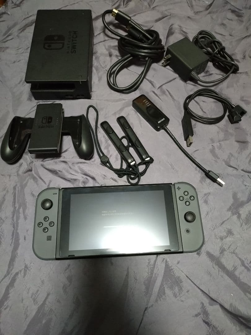 Nintendo Switch グレー 128GBSDカードとおまけ付き 中古