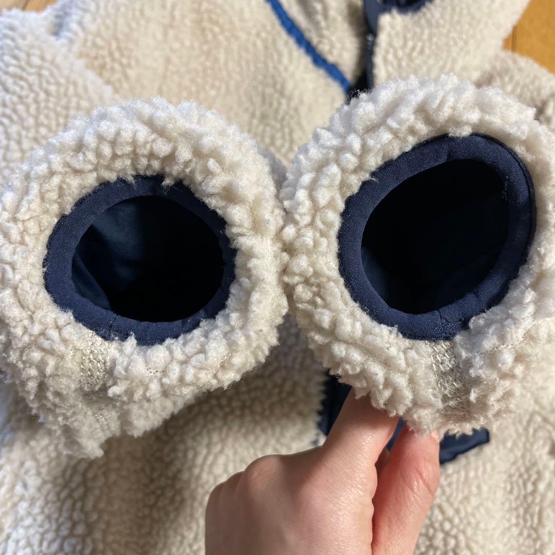 パタゴニア　レディフレディフーディ リバーシブル XS ボアフリース