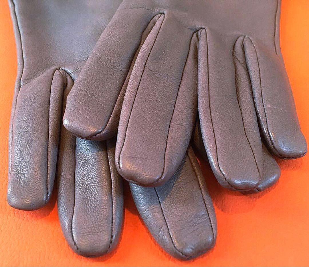 新年お値下げ！定価３３万エルメスプリンセスグローブカデナミンクラムスキンシルク