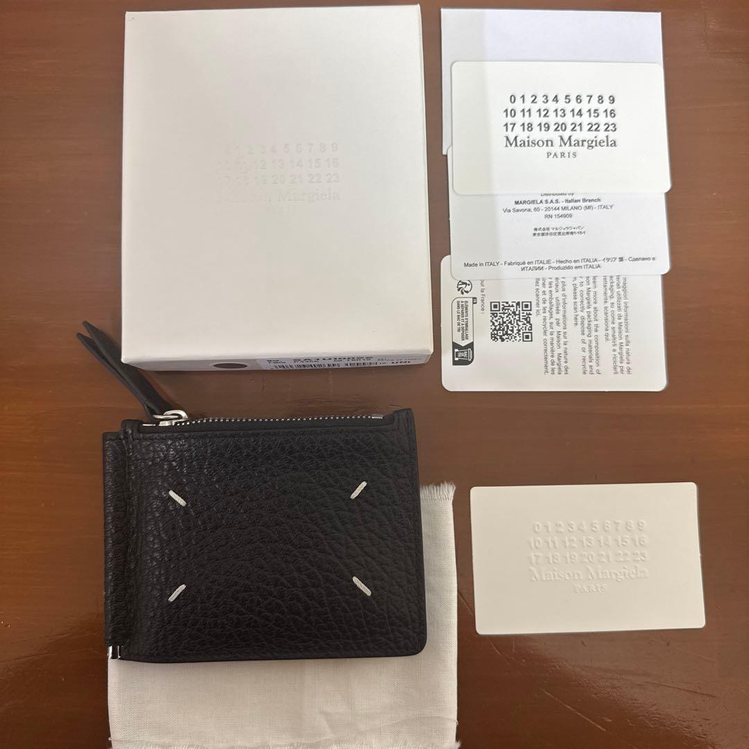 チロ Maison Margiela 黒 レザー マネークリップ