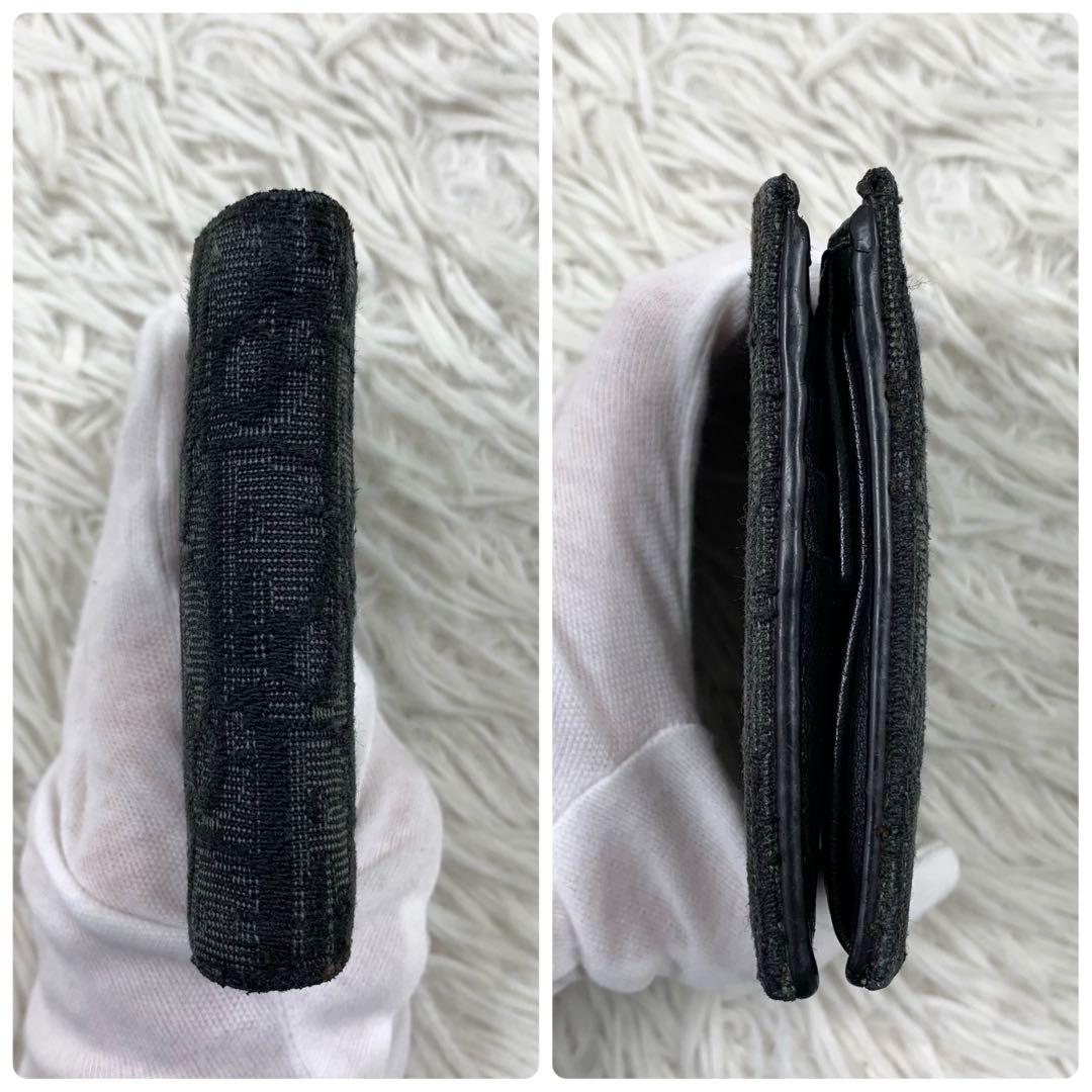 【✨美品✨】ディオール 二つ折り財布 オブリーク ブラック 付属品完備