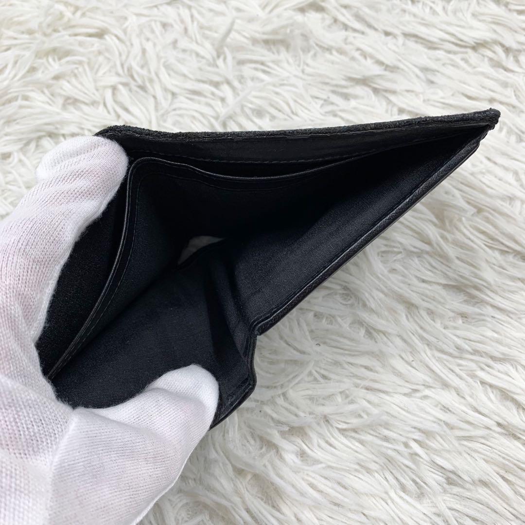 【✨美品✨】ディオール 二つ折り財布 オブリーク ブラック 付属品完備